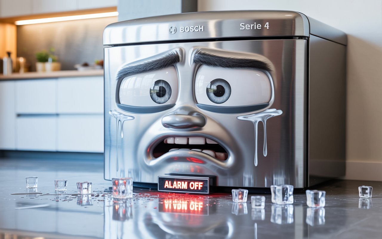 На холодильнике Bosch горит Alarm Off: что делать